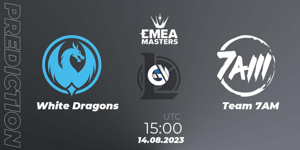 White Dragons vs Team 7AM: Betting TIp, Match Prediction. 14.08.23. LoL, EMEA Masters Summer 2023