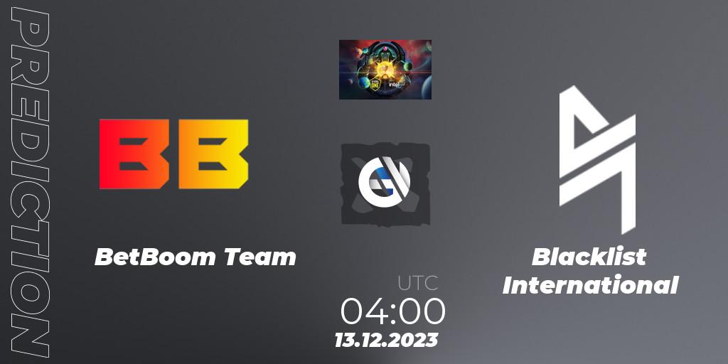 BetBoom Team vs Blacklist International: Betting TIp, Match Prediction. 13.12.23. Dota 2, ESL One - Kuala Lumpur 2023
