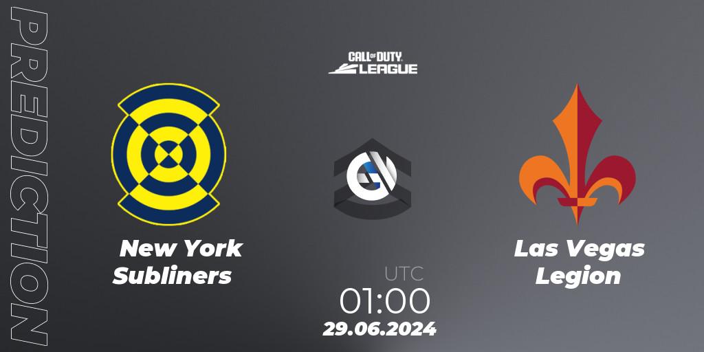 New York Subliners vs Las Vegas Legion: Betting TIp, Match Prediction. 29.06.2024 at 01:00. Call of Duty, Call of Duty League 2024: Stage 4 Major