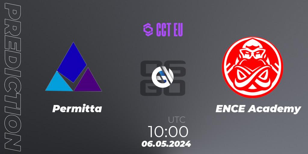 Permitta vs ENCE Academy: Betting TIp, Match Prediction. 06.05.2024 at 10:00. Counter-Strike (CS2), CCT Season 2 Europe Series 2 