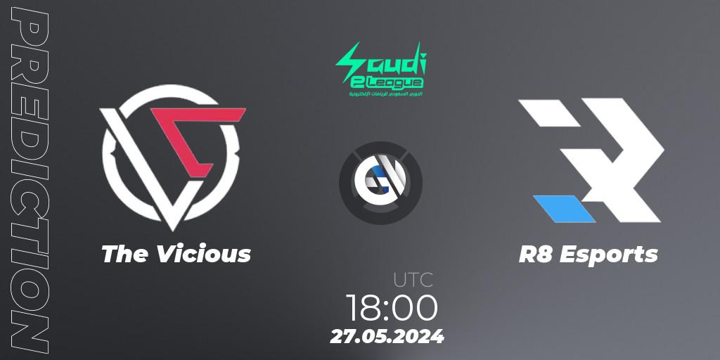 The Vicious vs R8 Esports: Betting TIp, Match Prediction. 27.05.2024 at 18:00. Overwatch, Saudi eLeague 2024 - Major 2 Phase 2
