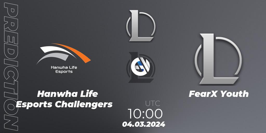 Hanwha Life Esports Challengers vs FearX Youth: Betting TIp, Match Prediction. 04.03.24. LoL, LCK Challengers League 2024 Spring - Group Stage