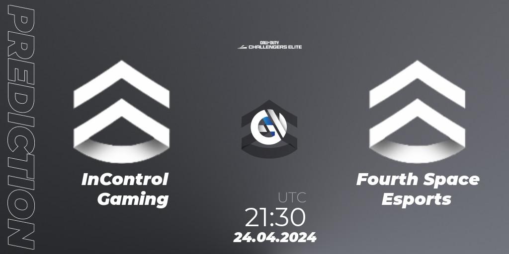 InControl Gaming vs Fourth Space Esports: Betting TIp, Match Prediction. 24.04.2024 at 22:00. Call of Duty, Call of Duty Challengers 2024 - Elite 2: NA
