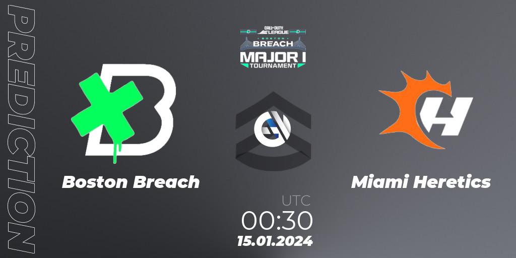 Boston Breach vs Miami Heretics: Betting TIp, Match Prediction. 15.01.2024 at 00:30. Call of Duty, Call of Duty League 2024: Stage 1 Major Qualifiers