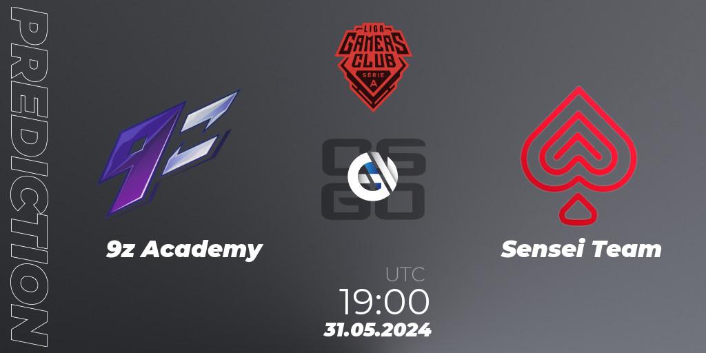 9z Academy vs Sensei Team: Betting TIp, Match Prediction. 31.05.2024 at 20:45. Counter-Strike (CS2), Gamers Club Liga Série A: May 2024