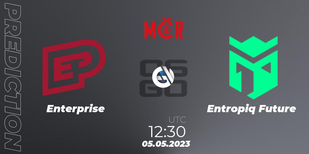 Enterprise vs Entropiq Future: Betting TIp, Match Prediction. 05.05.2023 at 12:30. Counter-Strike (CS2), Tipsport Cup Bratislava 2023: Closed Qualifier