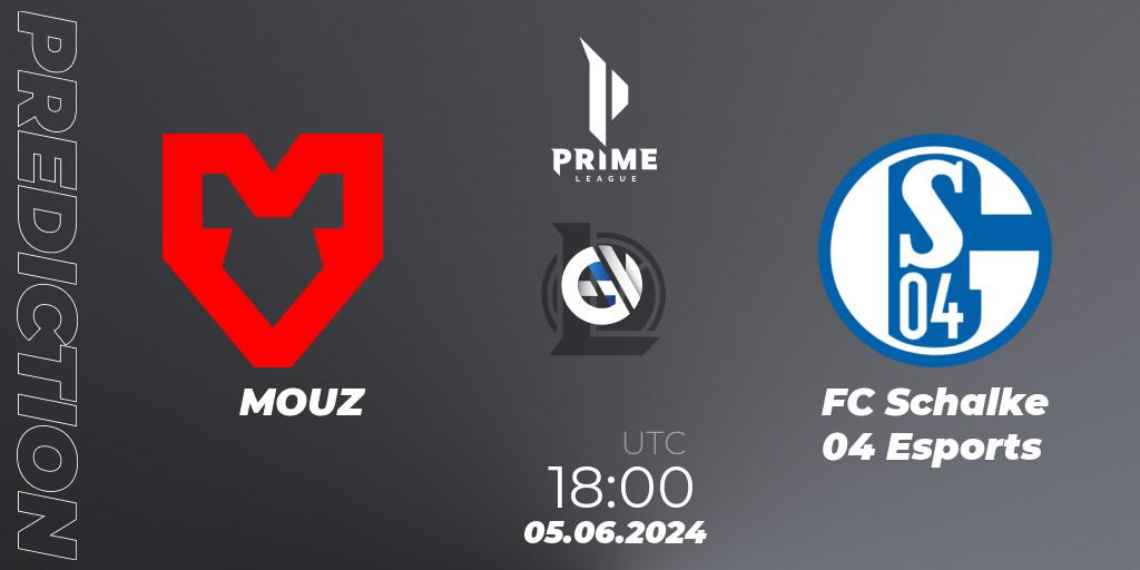 MOUZ vs FC Schalke 04 Esports: Betting TIp, Match Prediction. 05.06.2024 at 18:00. LoL, Prime League Summer 2024