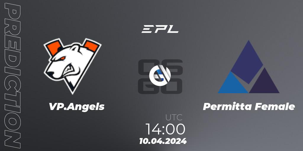 VP.Angels vs Permitta Female: Betting TIp, Match Prediction. 10.04.24. CS2 (CS:GO), European Pro League Female Season 1