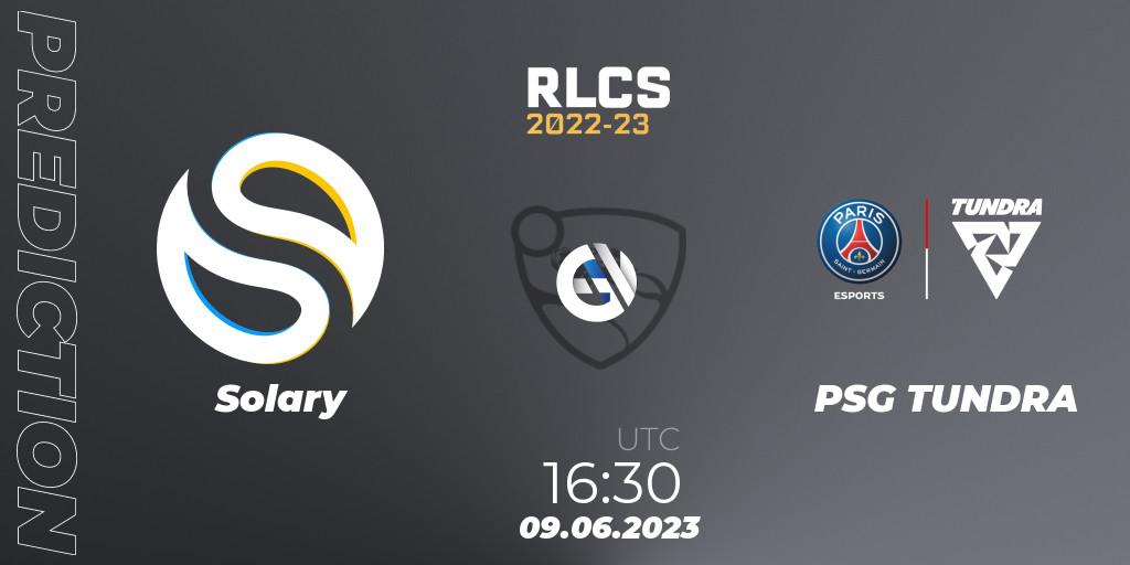 Solary vs PSG TUNDRA: Betting TIp, Match Prediction. 09.06.23. Rocket League, RLCS 2022-23 - Spring: Europe Regional 3 - Spring Invitational