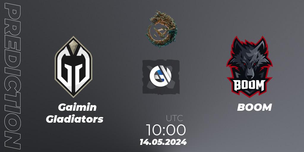 Gaimin Gladiators vs BOOM: Betting TIp, Match Prediction. 14.05.2024 at 09:30. Dota 2, PGL Wallachia Season 1 - Group Stage