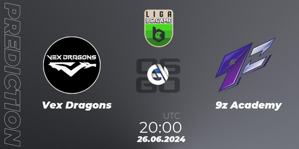 Vex Dragons vs 9z Academy: Betting TIp, Match Prediction. 26.06.2024 at 20:00. Counter-Strike (CS2), Dust2 Brasil Liga Season 3: Division 2