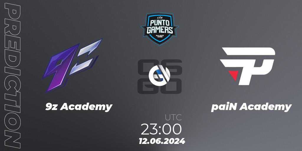 9z Academy vs paiN Academy: Betting TIp, Match Prediction. 12.06.2024 at 23:00. Counter-Strike (CS2), Punto Gamers Cup 2024
