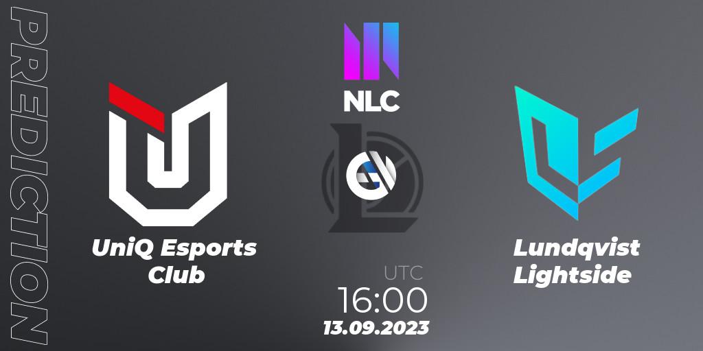 UniQ Esports Club vs Lundqvist Lightside: Betting TIp, Match Prediction. 13.09.23. LoL, NLC Division 1 2024 Promotion