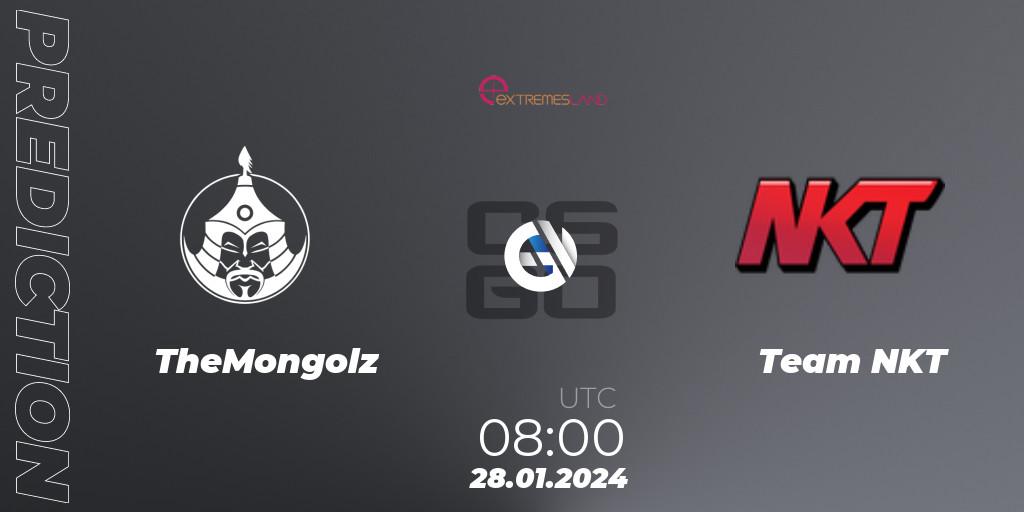TheMongolz vs Team NKT: Betting TIp, Match Prediction. 28.01.2024 at 07:00. Counter-Strike (CS2), eXTREMESLAND 2023