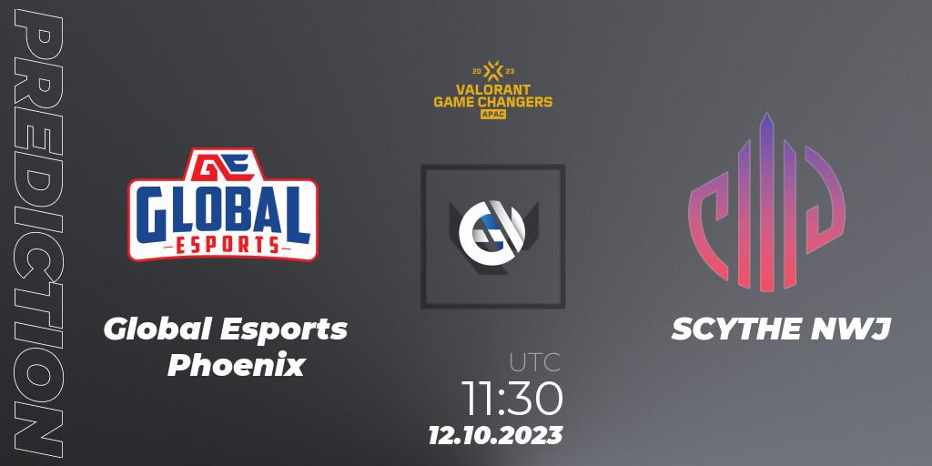 Global Esports Phoenix vs SCYTHE NWJ: Betting TIp, Match Prediction. 12.10.2023 at 12:45. VALORANT, VCT 2023: Game Changers APAC Elite