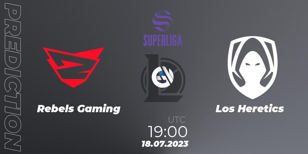 Rebels Gaming vs Los Heretics: Betting TIp, Match Prediction. 18.07.2023 at 19:00. LoL, Superliga Summer 2023 - Group Stage
