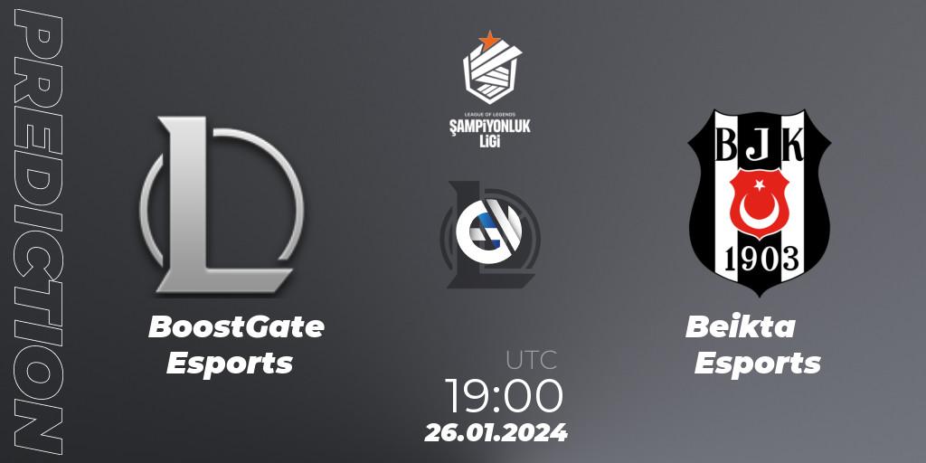 BoostGate Esports vs Beşiktaş Esports: Betting TIp, Match Prediction. 26.01.2024 at 19:00. LoL, TCL Winter 2024