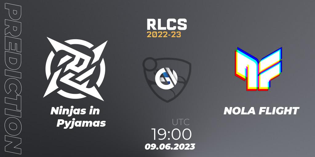 Ninjas in Pyjamas vs NOLA FLIGHT: Betting TIp, Match Prediction. 09.06.2023 at 19:00. Rocket League, RLCS 2022-23 - Spring: South America Regional 3 - Spring Invitational