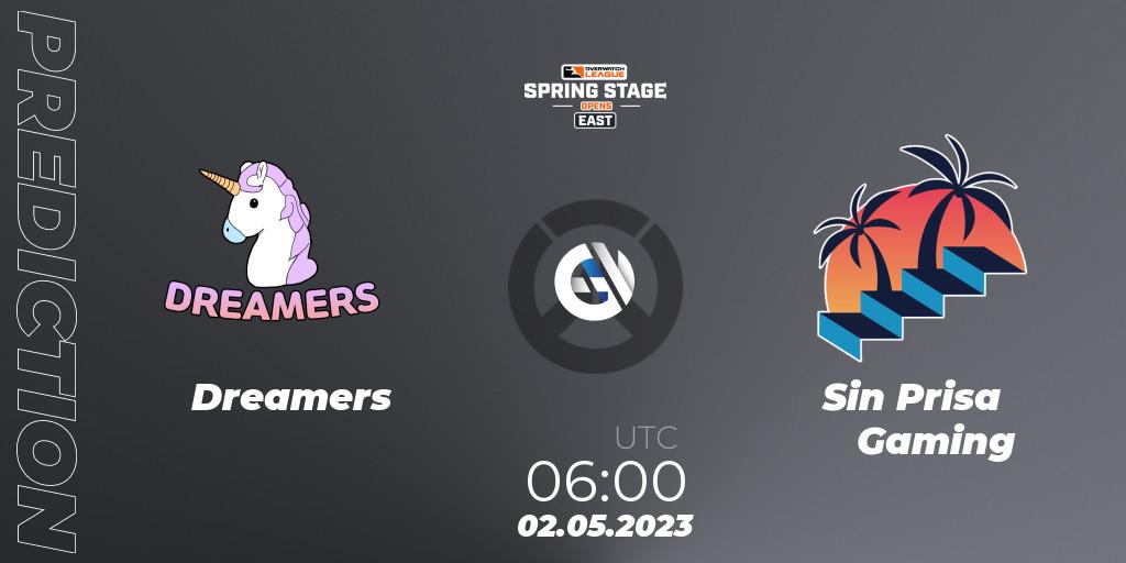 Dreamers vs Sin Prisa Gaming: Betting TIp, Match Prediction. 02.05.2023 at 06:00. Overwatch, Overwatch League 2023 - Spring Stage Opens