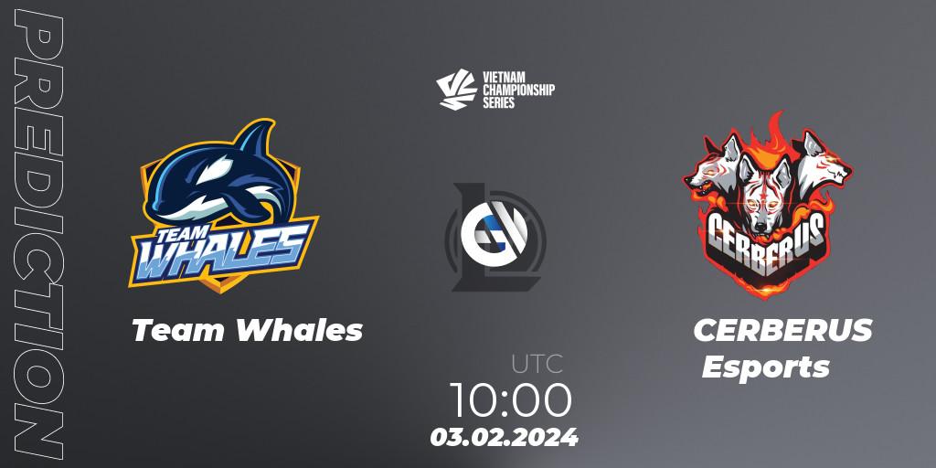 Team Whales vs CERBERUS Esports: Betting TIp, Match Prediction. 03.02.24. LoL, VCS Dawn 2024 - Group Stage