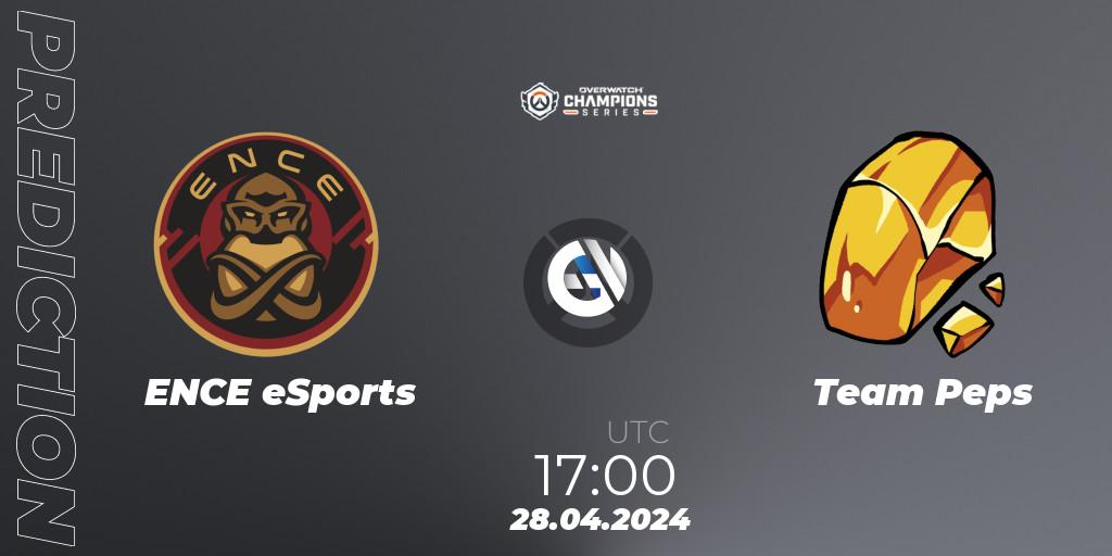 ENCE eSports vs Team Peps: Betting TIp, Match Prediction. 28.04.2024 at 17:00. Overwatch, Overwatch Champions Series 2024 - EMEA Stage 2 Main Event