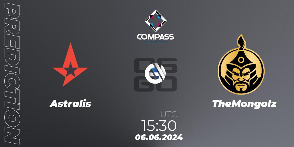 Astralis vs TheMongolz: Betting TIp, Match Prediction. 06.06.2024 at 17:05. Counter-Strike (CS2), YaLLa Compass 2024