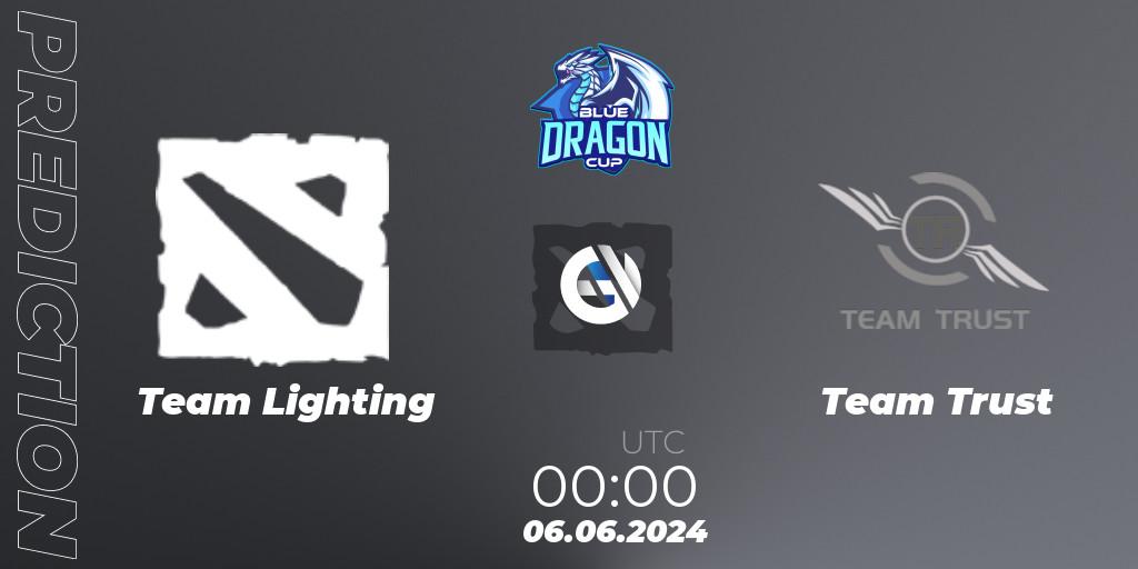 Team Lighting vs Team Trust: Betting TIp, Match Prediction. 06.06.2024 at 00:00. Dota 2, Blue Dragon Cup