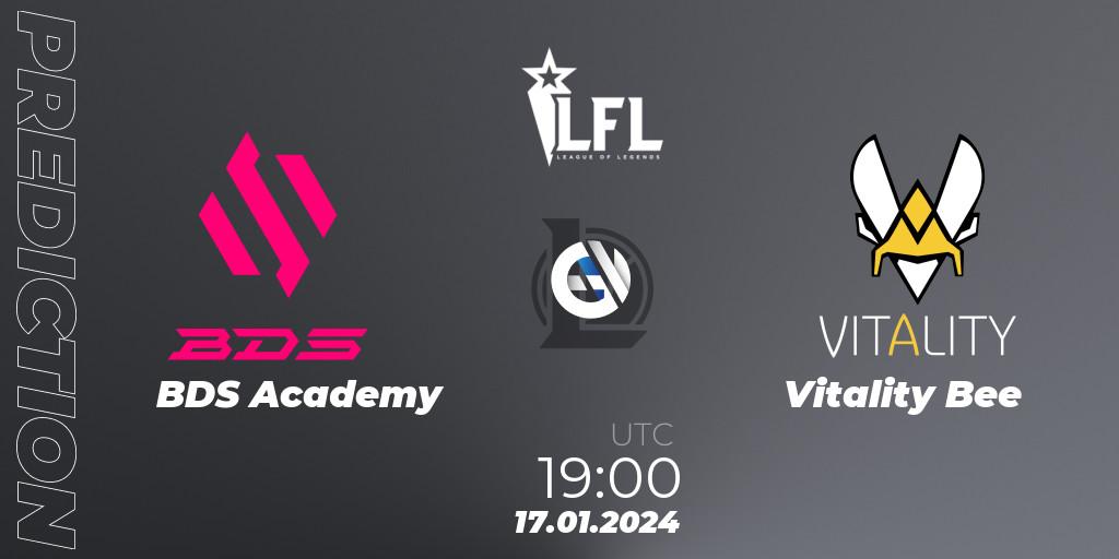 BDS Academy vs Vitality Bee: Betting TIp, Match Prediction. 17.01.24. LoL, LFL Spring 2024