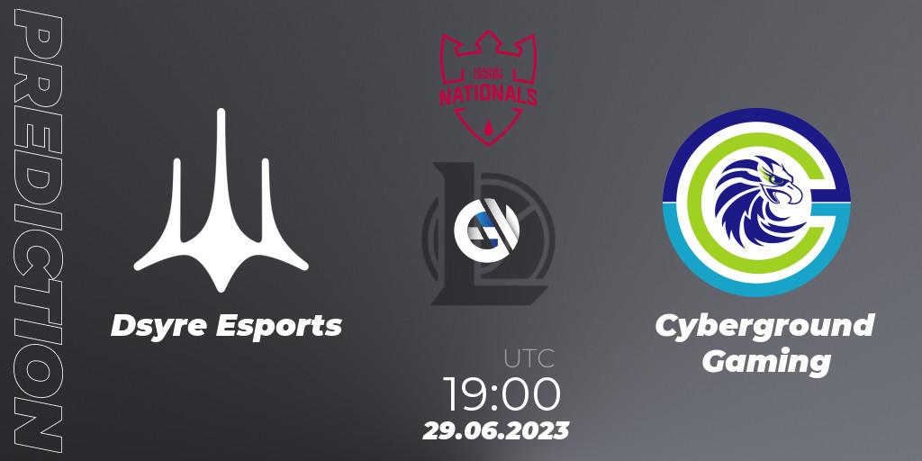 Dsyre Esports vs Cyberground Gaming: Betting TIp, Match Prediction. 29.06.23. LoL, PG Nationals Summer 2023