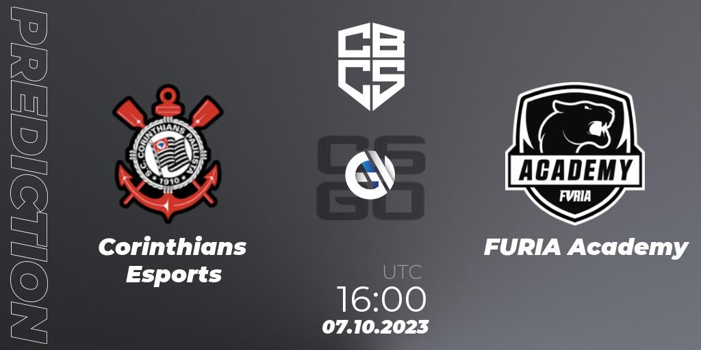 Corinthians Esports vs FURIA Academy: Betting TIp, Match Prediction. 07.10.23. CS2 (CS:GO), CBCS 2023 Season 3: Open Qualifier #1