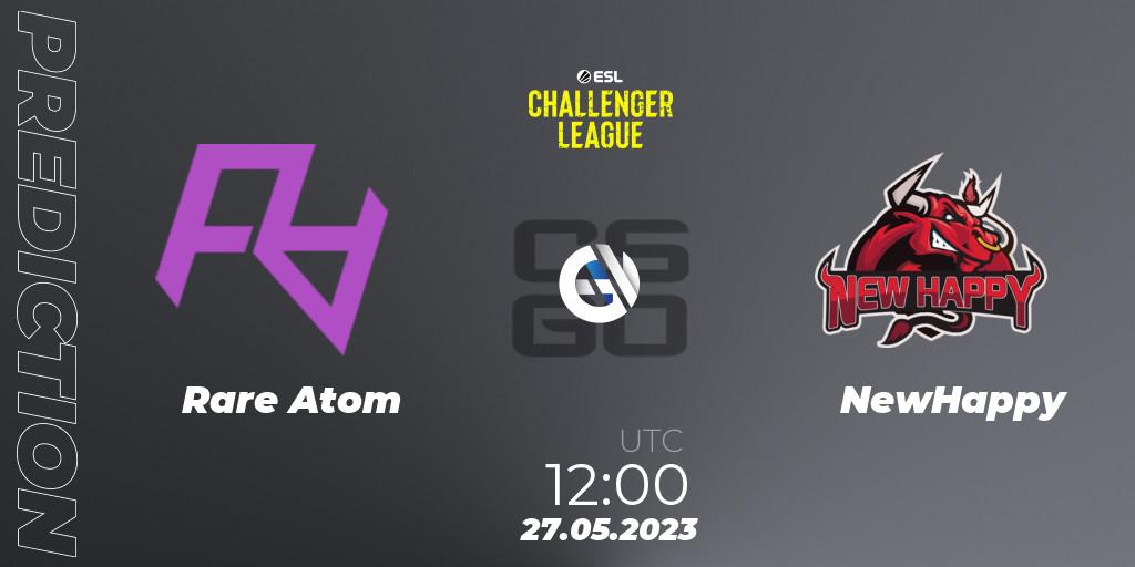 Rare Atom vs NewHappy: Betting TIp, Match Prediction. 27.05.2023 at 12:00. Counter-Strike (CS2), ESL Challenger League Season 45: Asia-Pacific