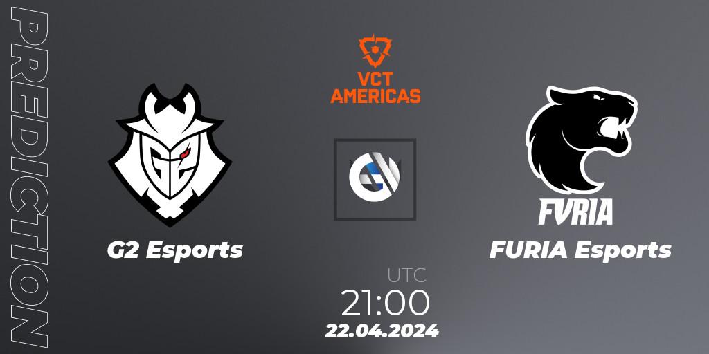 G2 Esports vs FURIA Esports: Betting TIp, Match Prediction. 22.04.24. VALORANT, VALORANT Champions Tour 2024: Americas League - Stage 1 - Group Stage