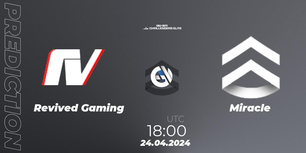 Revived Gaming vs Miracle: Betting TIp, Match Prediction. 24.04.2024 at 18:00. Call of Duty, Call of Duty Challengers 2024 - Elite 2: EU