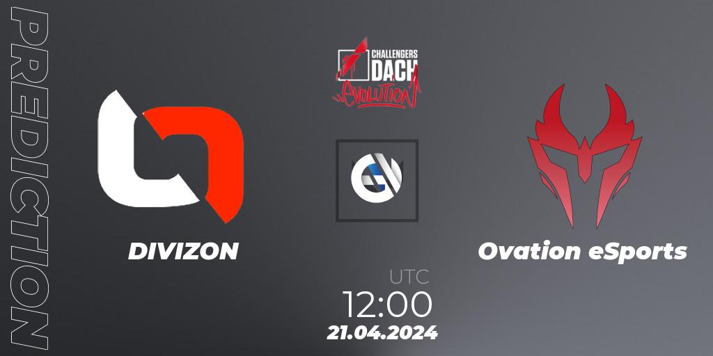 DIVIZON vs Ovation eSports: Betting TIp, Match Prediction. 21.04.24. VALORANT, VALORANT Challengers 2024 DACH: Evolution Split 1
