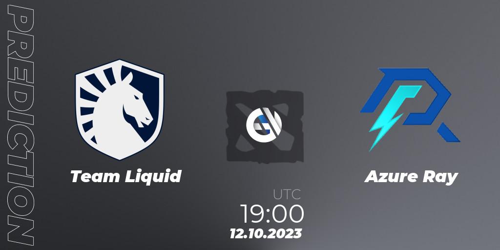 Team Liquid vs Azure Ray: Betting TIp, Match Prediction. 12.10.23. Dota 2, The International 2023 - Group Stage
