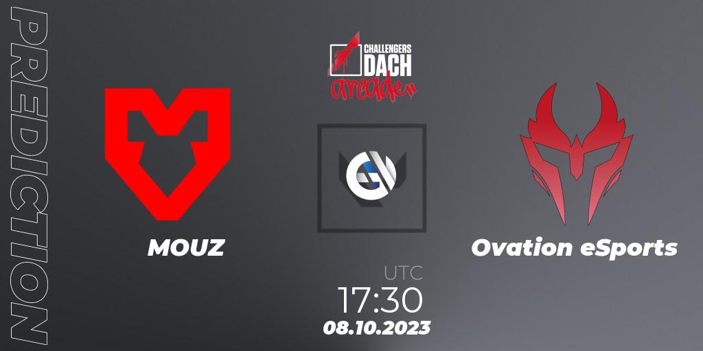 MOUZ vs Ovation eSports: Betting TIp, Match Prediction. 08.10.2023 at 17:30. VALORANT, VALORANT Challengers 2023 DACH: Arcade
