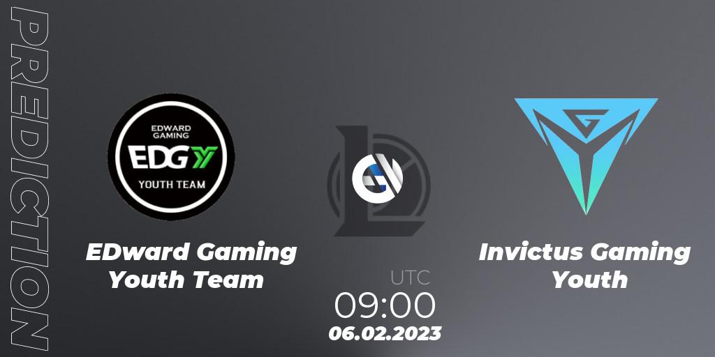 EDward Gaming Youth Team vs Invictus Gaming Youth: Betting TIp, Match Prediction. 06.02.23. LoL, LDL 2023 - Swiss Stage