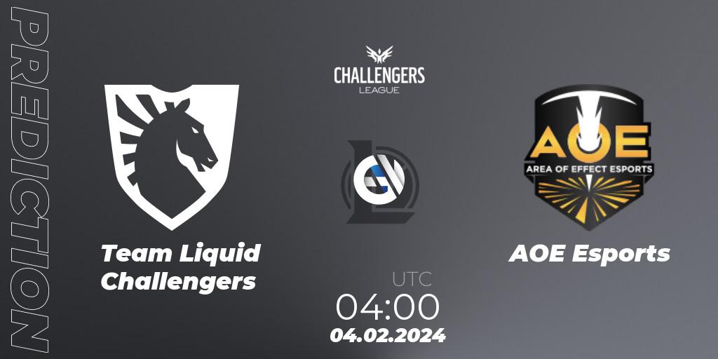 Team Liquid Challengers vs AOE Esports: Betting TIp, Match Prediction. 04.02.24. LoL, NACL 2024 Spring - Group Stage