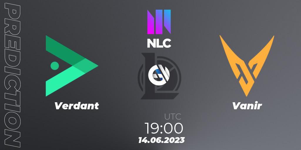 Verdant vs Vanir: Betting TIp, Match Prediction. 14.06.2023 at 19:00. LoL, NLC Summer 2023 - Group Stage