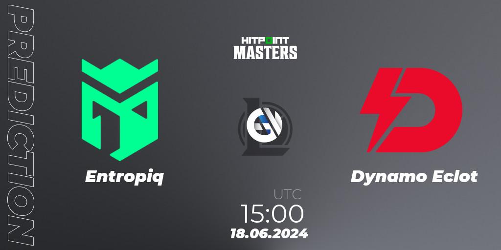 Entropiq vs Dynamo Eclot: Betting TIp, Match Prediction. 18.06.2024 at 15:00. LoL, Hitpoint Masters Summer 2024