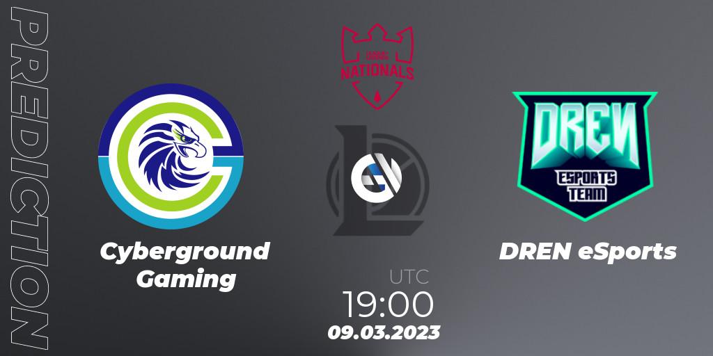 Cyberground Gaming vs DREN eSports: Betting TIp, Match Prediction. 09.03.2023 at 19:00. LoL, PG Nationals Spring 2023 - Group Stage