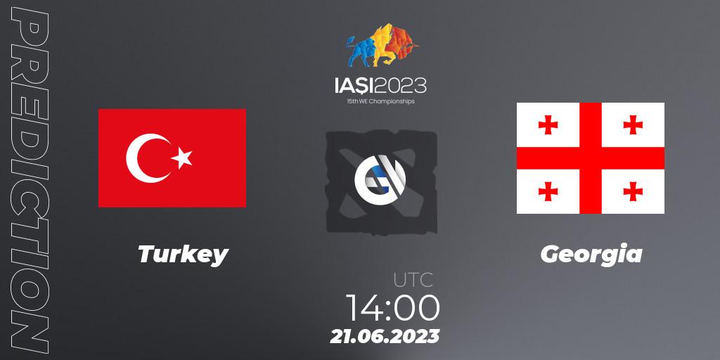 Turkey vs Georgia: Betting TIp, Match Prediction. 21.06.2023 at 14:00. Dota 2, IESF Europe B Qualifier 2023