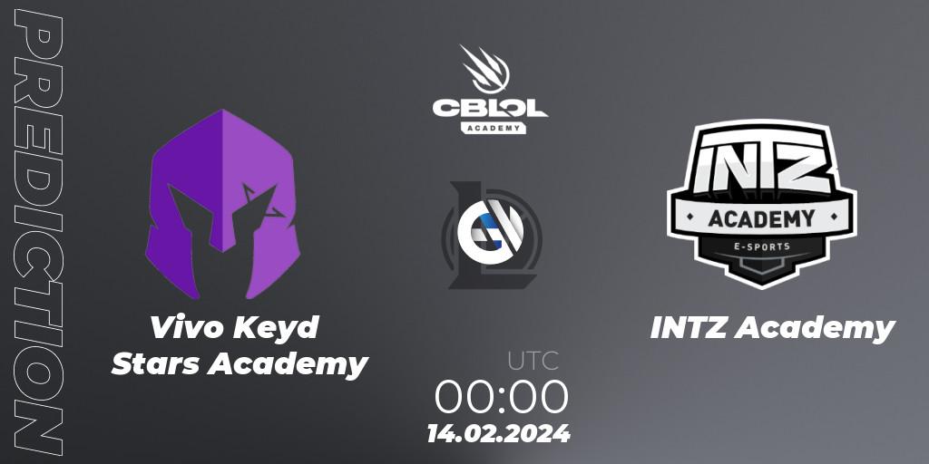 Vivo Keyd Stars Academy vs INTZ Academy: Betting TIp, Match Prediction. 14.02.24. LoL, CBLOL Academy Split 1 2024