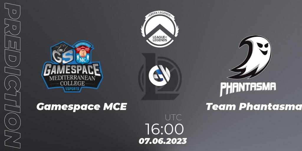 Gamespace MCE vs Team Phantasma: Betting TIp, Match Prediction. 07.06.2023 at 16:00. LoL, Greek Legends League Summer 2023