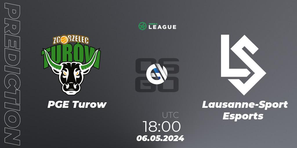 PGE Turow vs Lausanne-Sport Esports: Betting TIp, Match Prediction. 14.05.2024 at 16:00. Counter-Strike (CS2), ESEA Season 49: Advanced Division - Europe