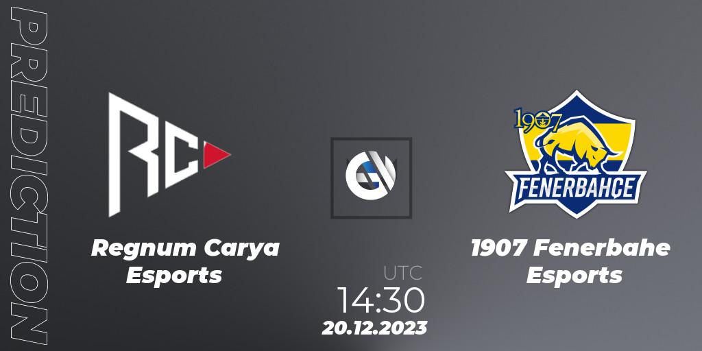 Regnum Carya Esports vs 1907 Fenerbahçe Esports: Betting TIp, Match Prediction. 20.12.23. VALORANT, Open Fire All Stars 2023