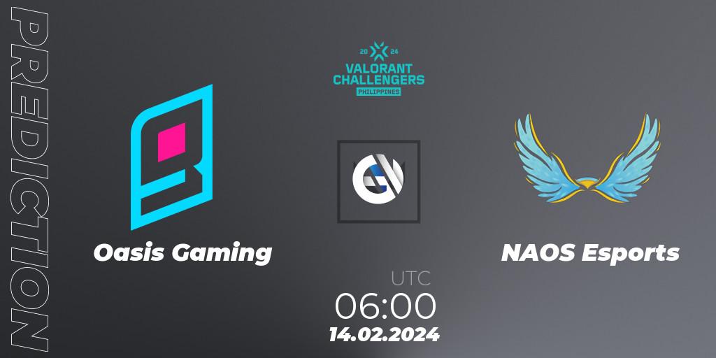 Oasis Gaming vs NAOS Esports: Betting TIp, Match Prediction. 14.02.24. VALORANT, VALORANT Challengers 2024 Philippines: Split 1