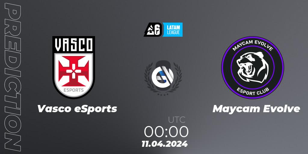 Vasco eSports vs Maycam Evolve: Betting TIp, Match Prediction. 11.04.2024 at 00:00. Rainbow Six, LATAM League 2024 - Stage 1: LATAM South