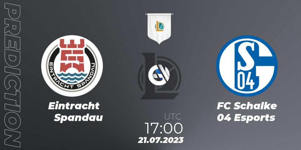 Eintracht Spandau vs FC Schalke 04 Esports: Betting TIp, Match Prediction. 21.07.23. LoL, Prime League Summer 2023 - Group Stage