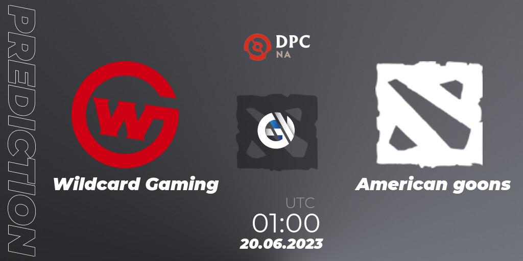 Wildcard Gaming vs American goons: Betting TIp, Match Prediction. 20.06.23. Dota 2, DPC 2023 Tour 3: NA Division II (Lower)